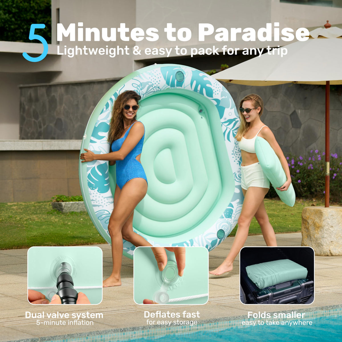 Sloosh spacious circle creates a social hub for gatherings around water