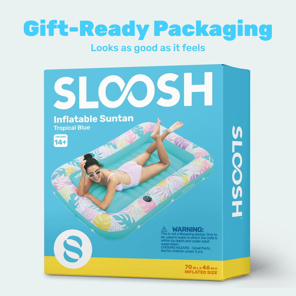 Sloosh sunbathing bed by the pool for private lounging
