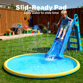 Sloosh thick non-toxic material provides durable outdoor use.