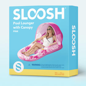 Sloosh travel-ready inflatable pool lounger for quick setup on trips