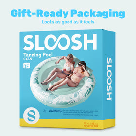 Sloosh travel-ready sunbathing pool float for outdoor adventures