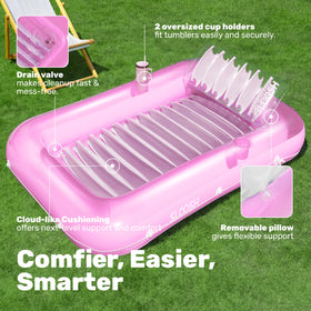 Sloosh two drink holders keep beverages within reach during sunbathing