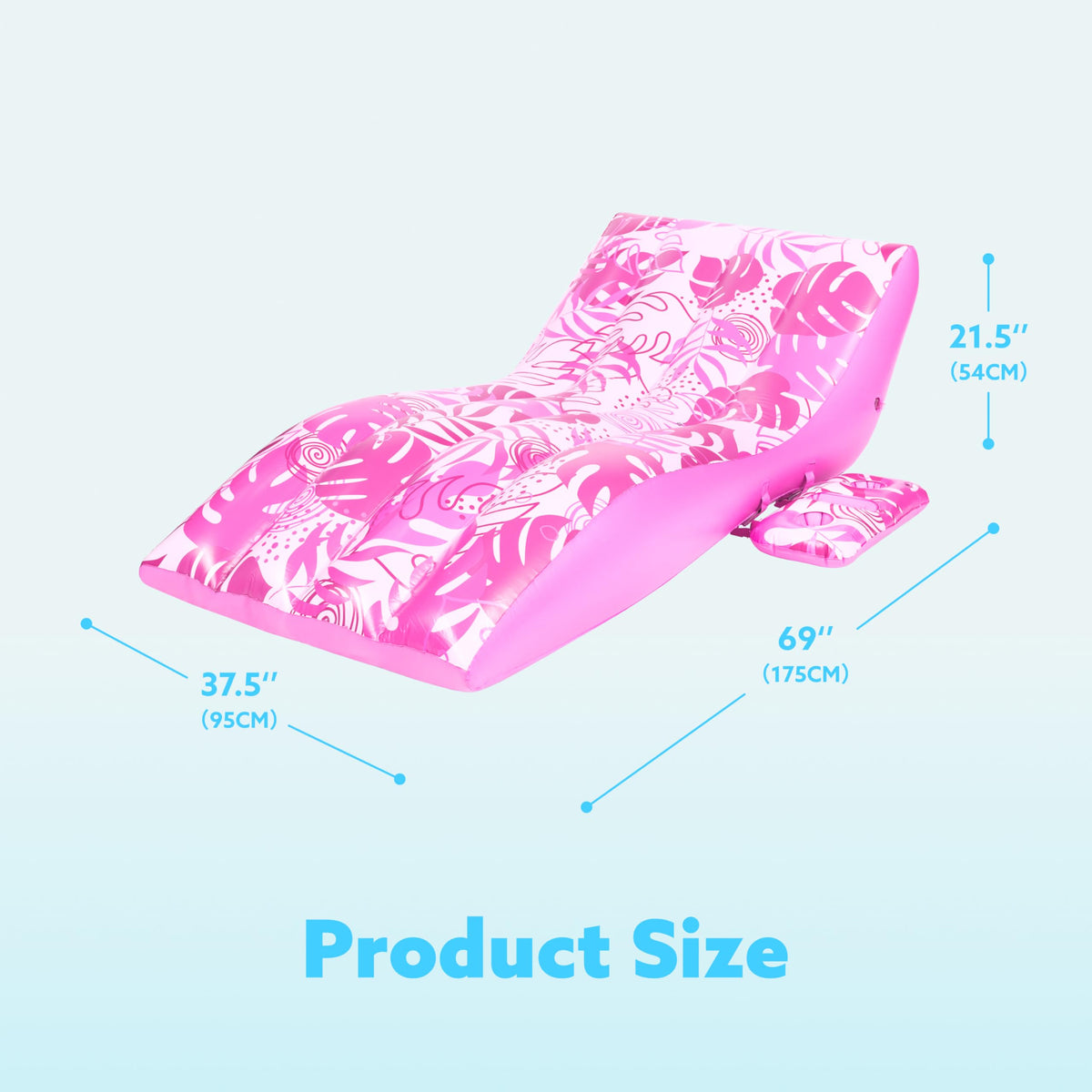 Sloosh two-handles for easy carrying close-up on the pool float.