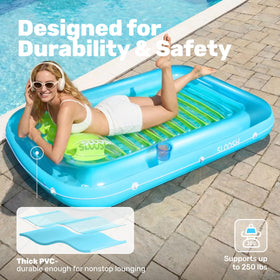 Sloosh durable UV-resistant PVC material withstands outdoor sun exposure