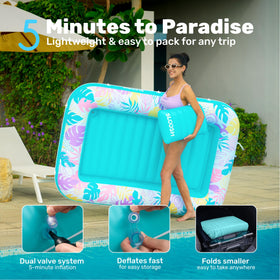Sloosh UV-resistant PVC material ensures durable outdoor use