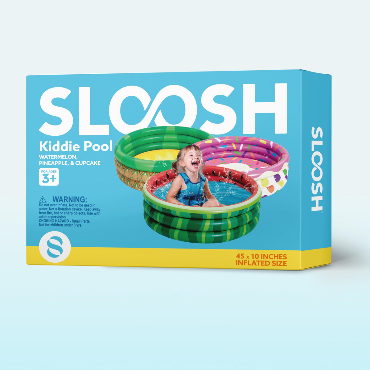 Sloosh vibrant designs create a festive summer backdrop.