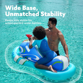 Sloosh wide-base design and handles for added stability