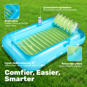 Sloosh wrap-around grab line offers stable social floating