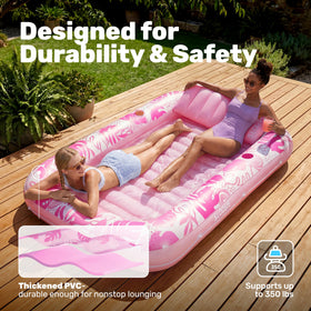 Sloosh durable 0.3mm PVC construction withstands shared use.