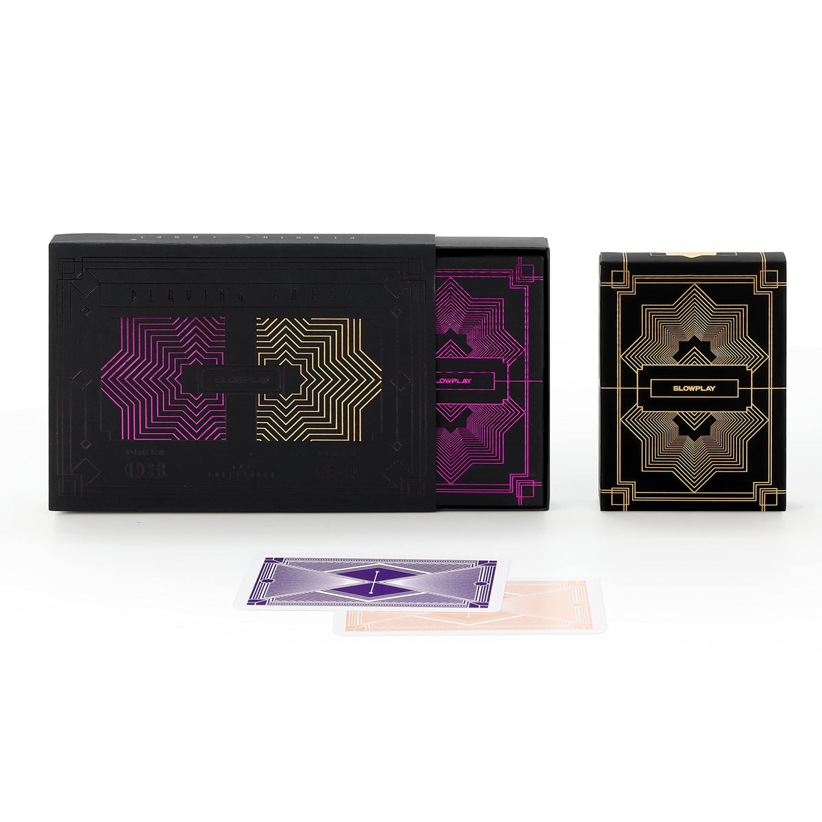 SLOWPLAY purple deck poker cards—premium design and durable feel for serious games.