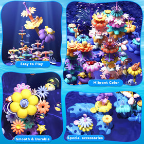 SLTBEH Coral Garden large carrying case keeps toys tidy