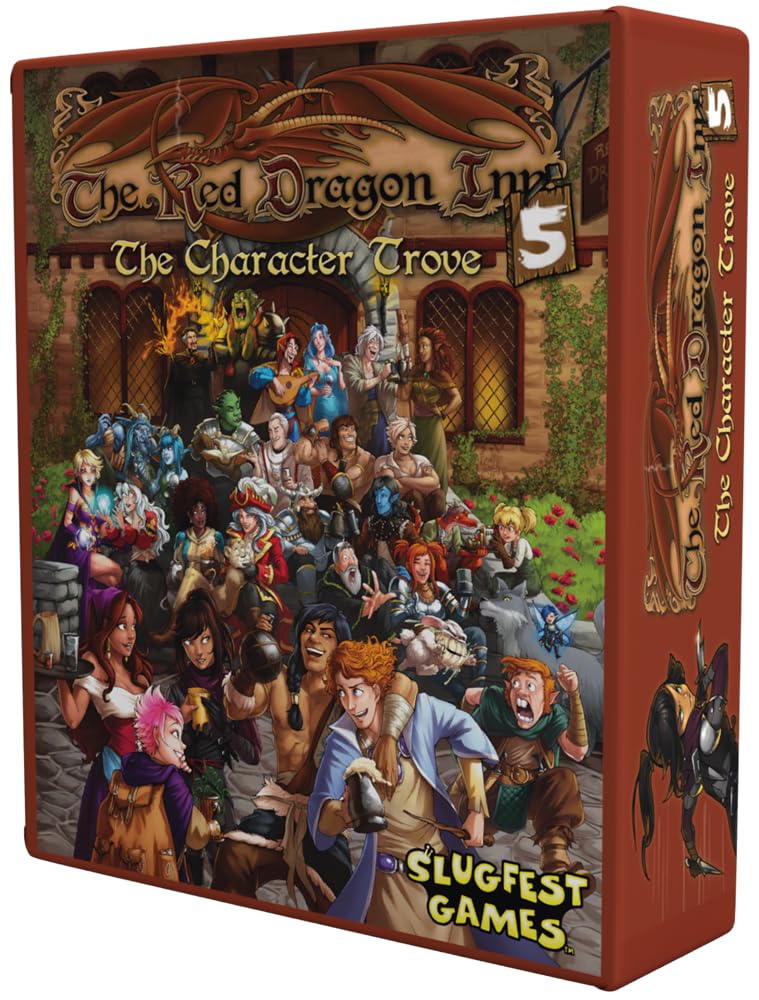 Slugfest Games The Red Dragon Inn 5 storage box keeps decks and mats organized