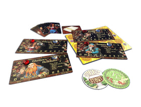 Adventurer gold pouches and coins showcase rewards during tavern rounds