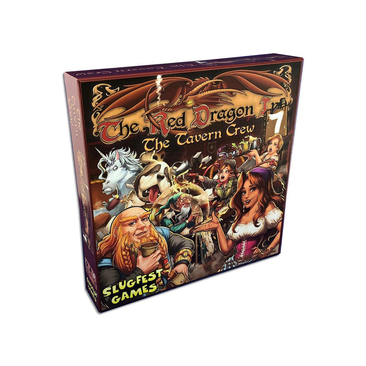 Slugfest Games The Red Dragon Inn 7 box art with The Wench and tavern scene for vivid gameplay vibes