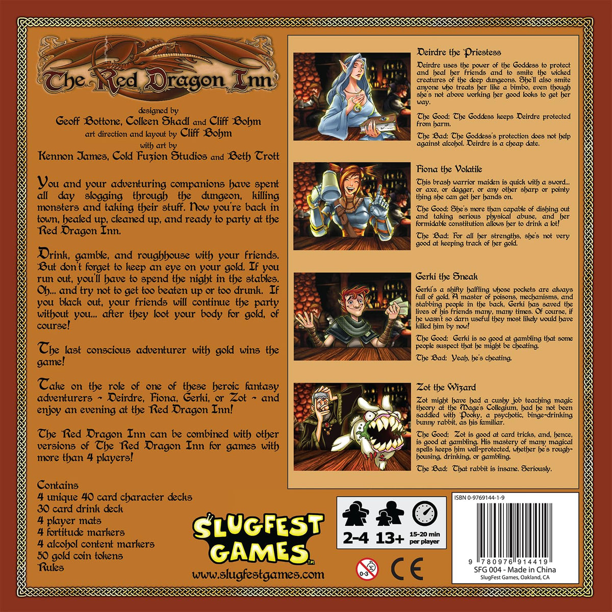 Slugfest Games The Red Dragon Inn drink deck enhances social play with tavern flavor