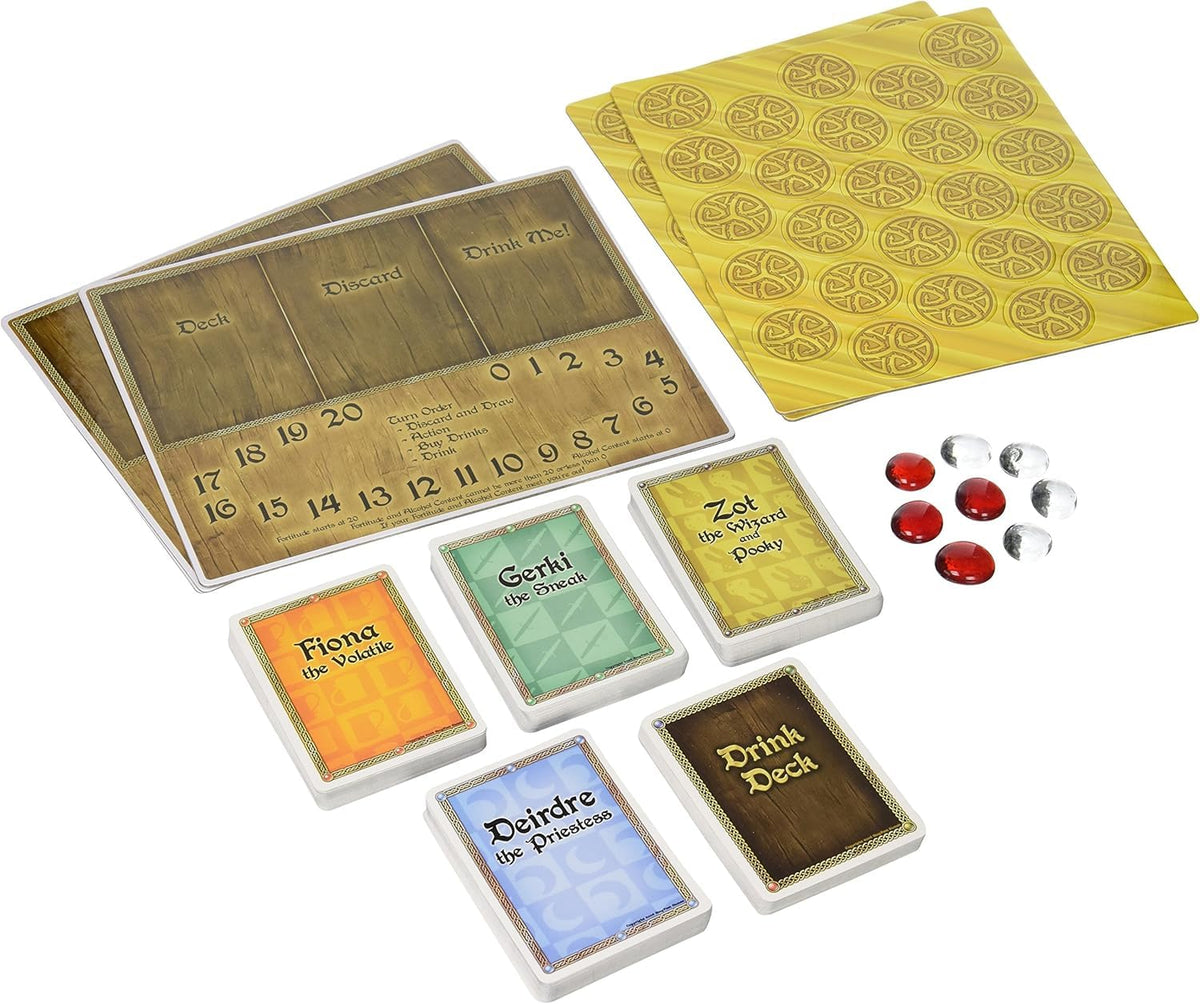 Slugfest Games The Red Dragon Inn mats track fortitude and alcohol content