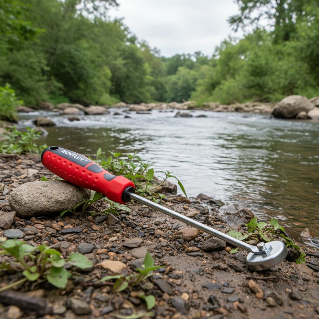 Sluice Fox stainless tweezers with magnifier aid precise recovery.