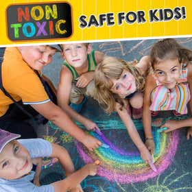 SMALL FISH dustless, non-toxic chalk writes smoothly and cleans easily from surfaces.