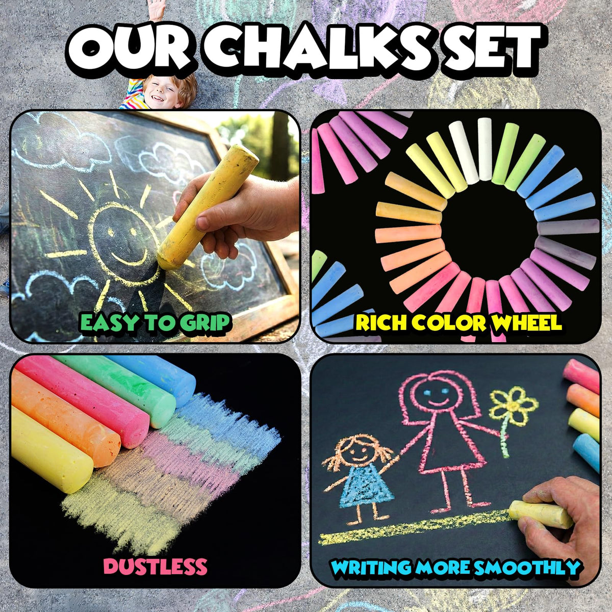 SMALL FISH easy-wash drawings vanish with water, ideal for repeated art sessions.