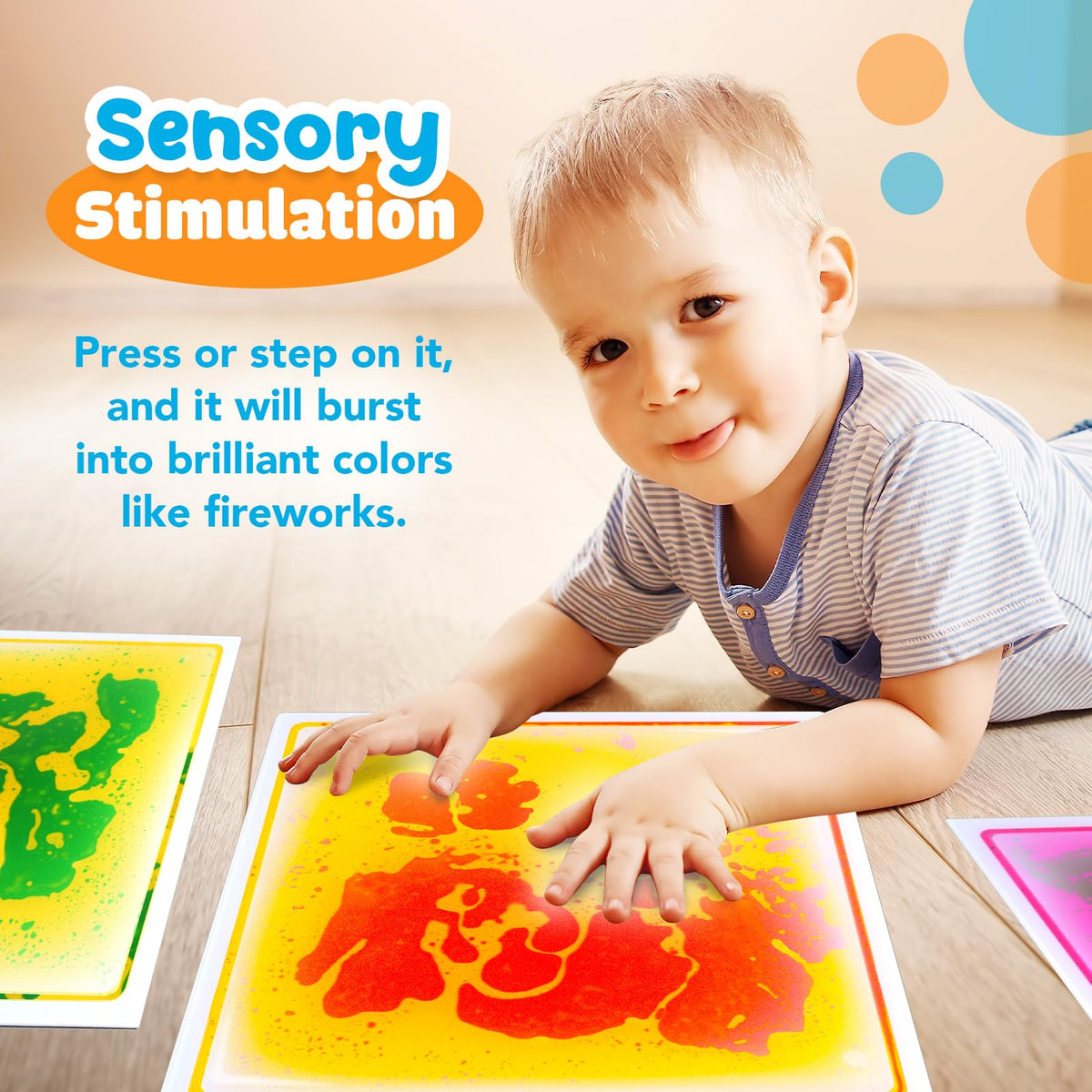 Small Fish liquid tiles feature dynamic movement to spark visual exploration during stepping and dancing.