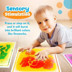 Small Fish liquid tiles feature dynamic movement to spark visual exploration during stepping and dancing.
