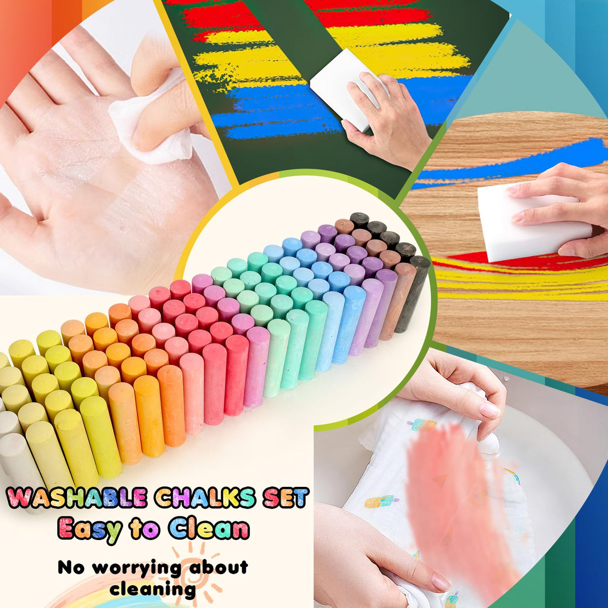 Small Fish party and camp chalk activity ideal for events