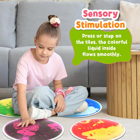 Small Fish round lava mats brighten classrooms for focused, engaging sensory exploration.