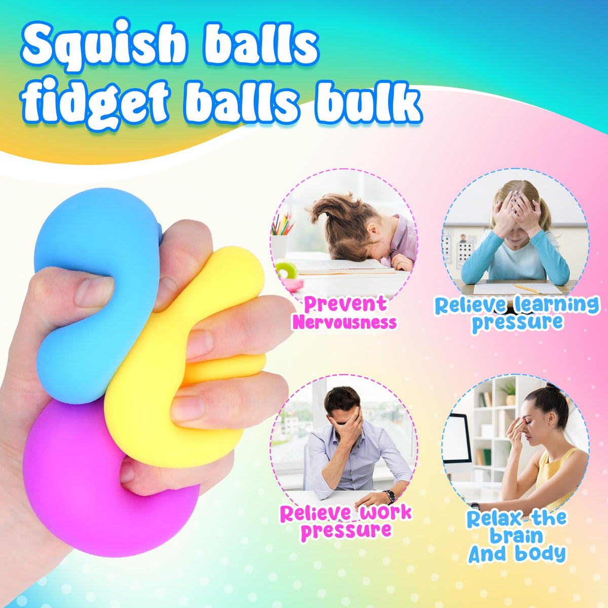 SMALL FISH stress ball in storage box for easy organization