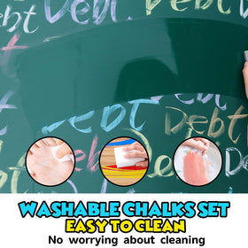 Small Fish versatile chalk works on sidewalks, driveways, and indoors.