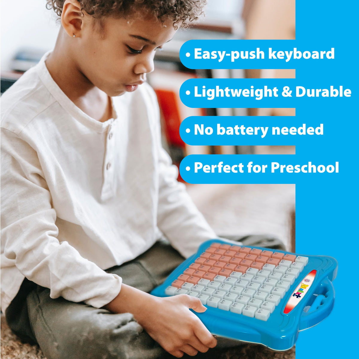 Small World Toys addition-subtraction grid aids quick basic math drills and play.
