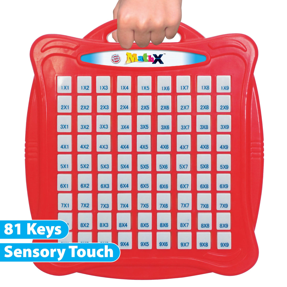 Small World Toys Carry-Handle Design makes on-the-go math practice easy for kids.