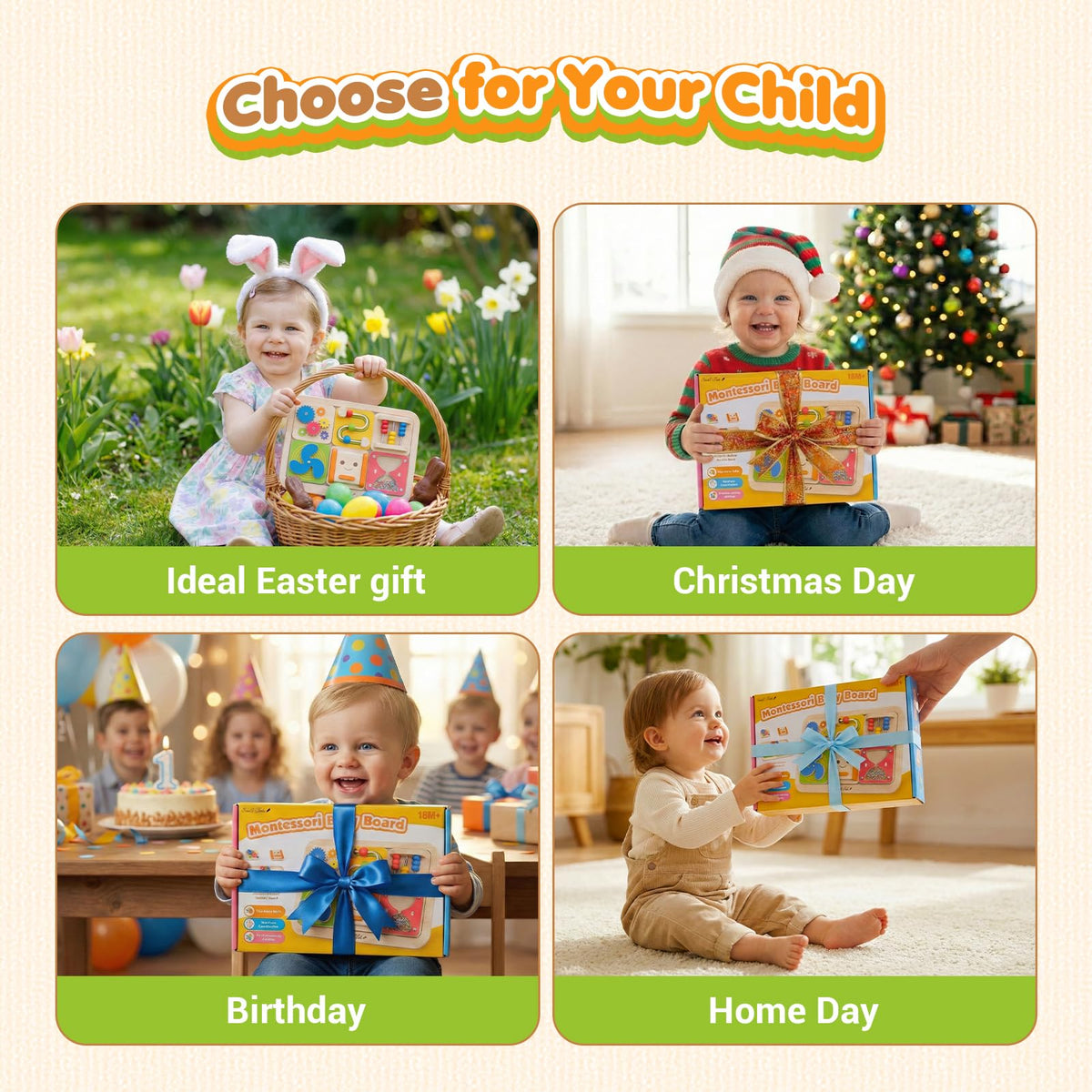 Small Fish certified-safe Busy Board supports durable play and safe exploration.