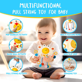 Smallzi Montessori stacking cups promote spatial awareness and color sorting