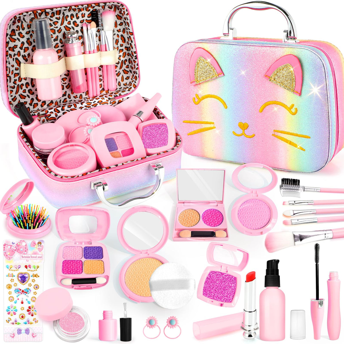 Smallzi pretend makeup case for organized, mess-free play with toddler-friendly design.