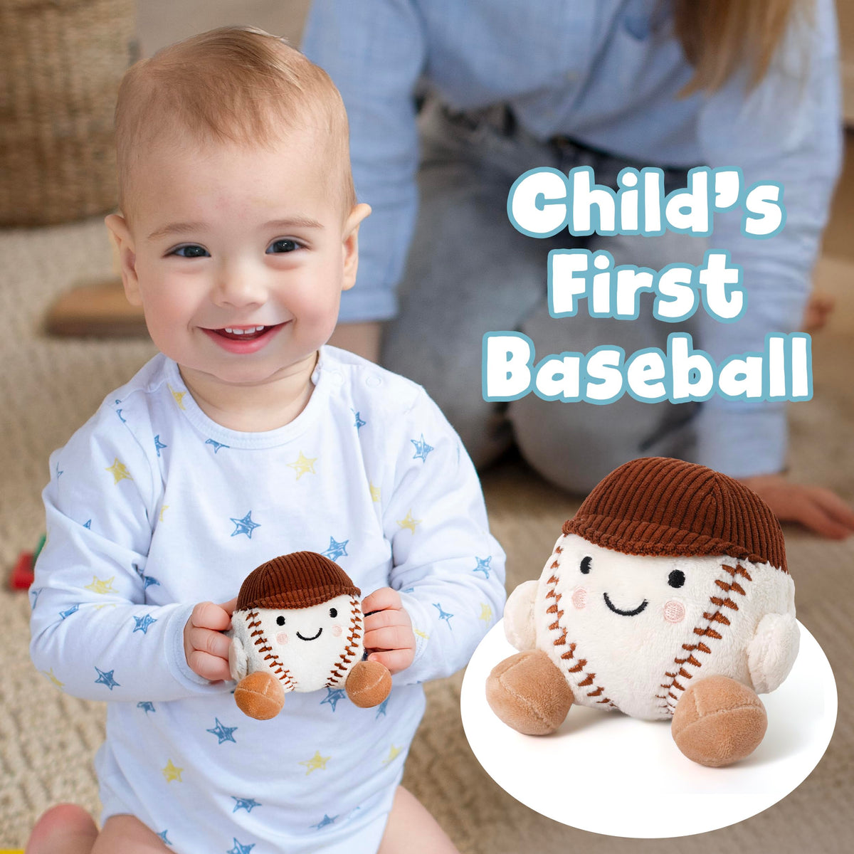Smart and Sporty baseball toy—adorable companion for playtime and learning.