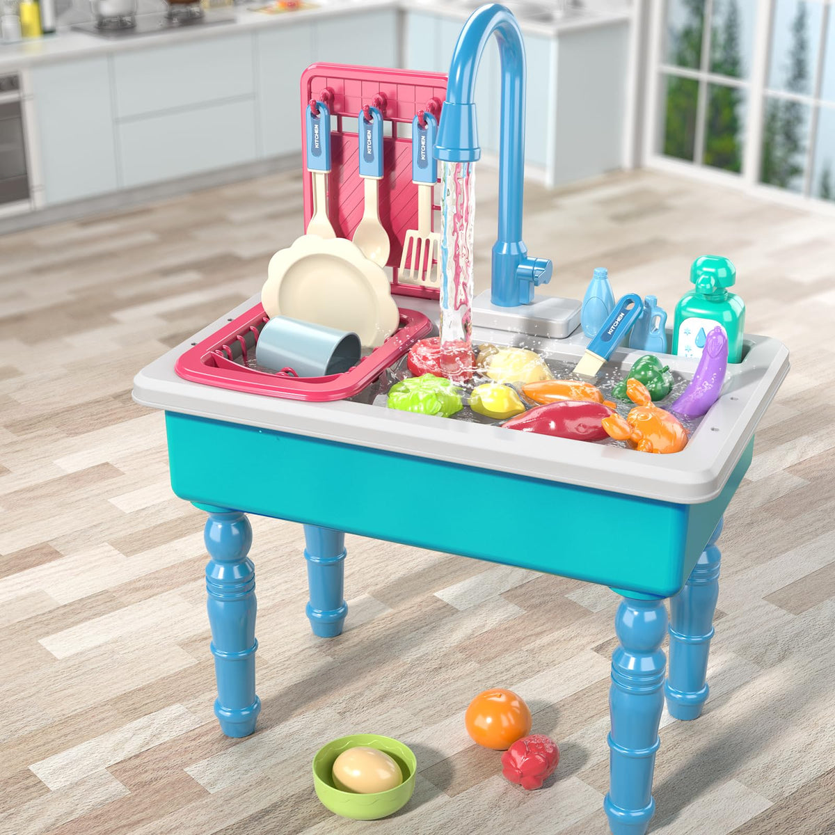 SmartChef cup accessory included for complete dishwashing pretend play