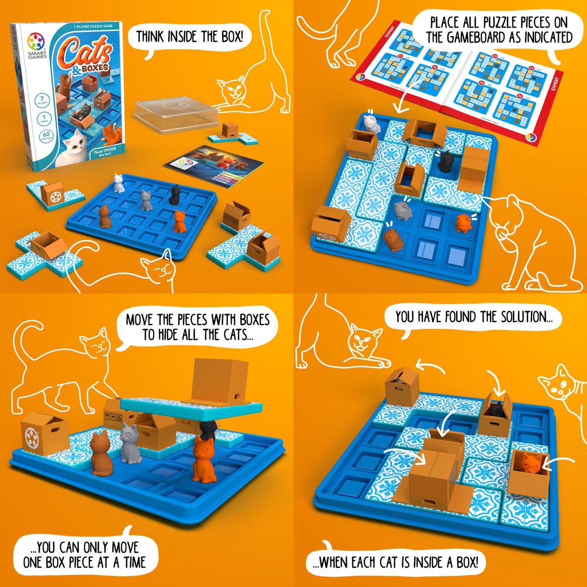 SmartGames Cats and Boxes family-friendly activity for together time.