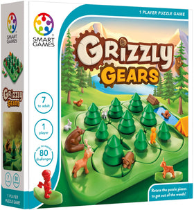 SmartGames Grizzly Gears colorful tokens add immersion and character-driven play.