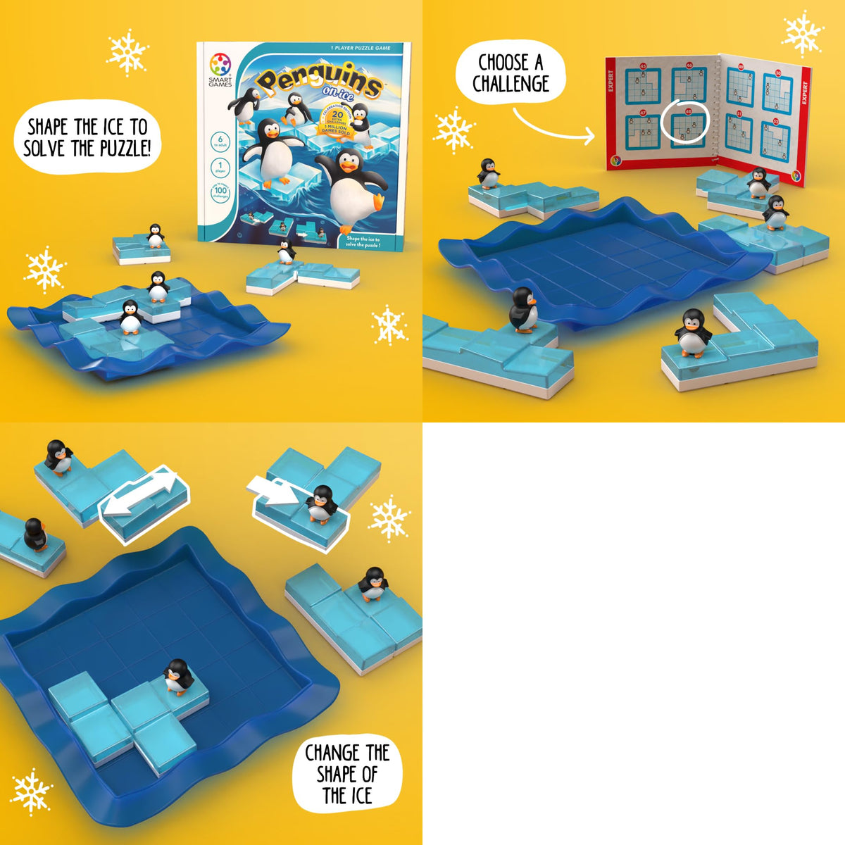 SmartGames Penguins on Ice puzzles promote focused, screen-free fun.