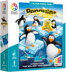 SmartGames Penguins on Ice puzzle board for logical thinking.