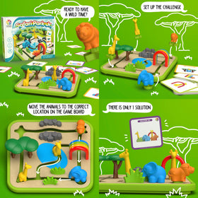 SmartGames Safari Park Jr. award-winning quality suits homes and classrooms.