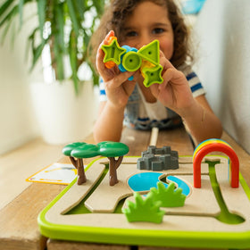 SmartGames Safari Park Jr. durable pieces withstand daily preschool use.