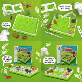 SmartGames Smart Farmer packaging box signals durable components and clear instructions.