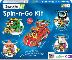 Smartivity 20in1 Spin-n-Go robot assembly fosters hands-on engineering.