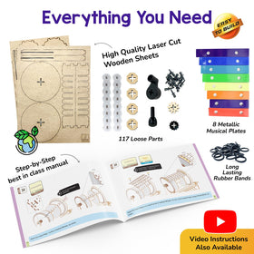 Smartivity DIY Music Machine kid-building moment highlighting problem-solving