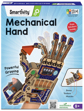 Smartivity robotic mechanical hand assembly boosts hands-on engineering exploration.