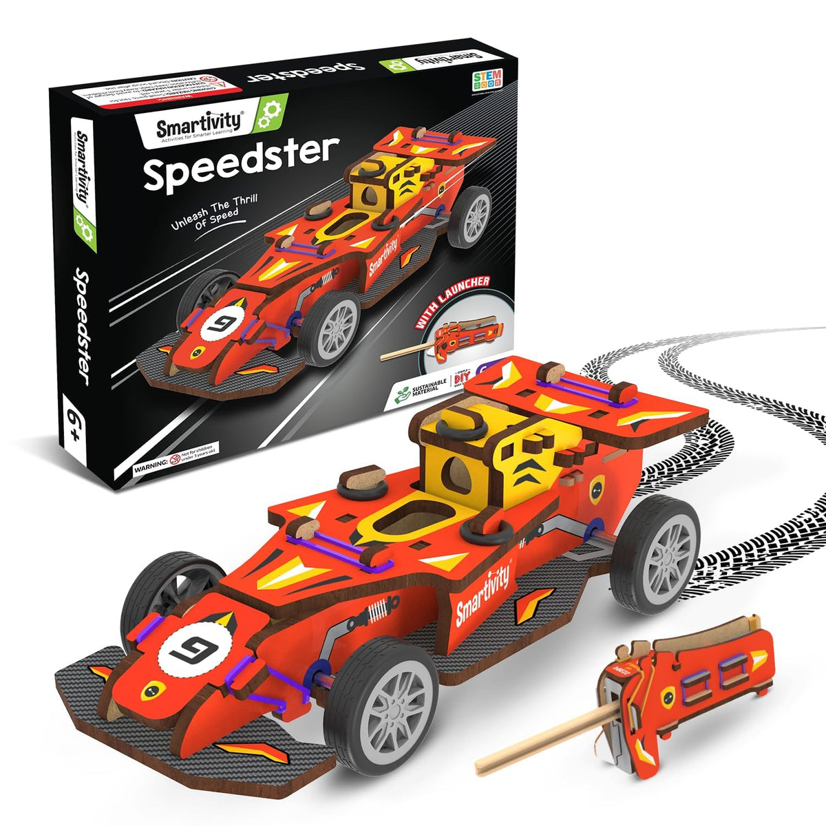 Smartivity DIY Speed Car assembly in action for kids