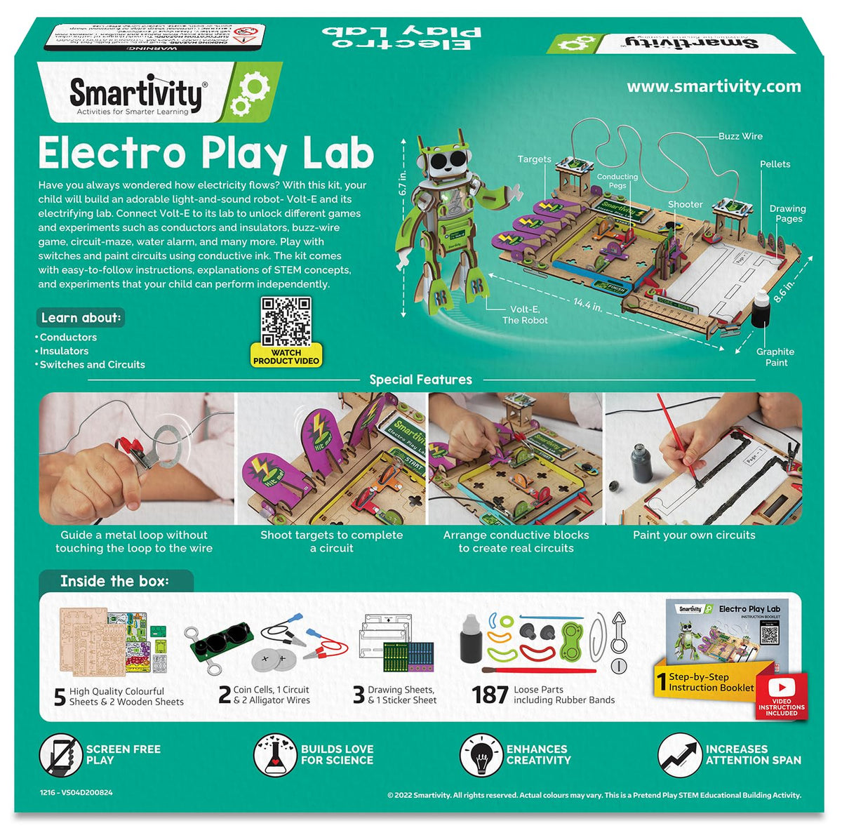 Smartivity Electro Play Lab gift-ready packaging enhances birthday or holiday gifting.