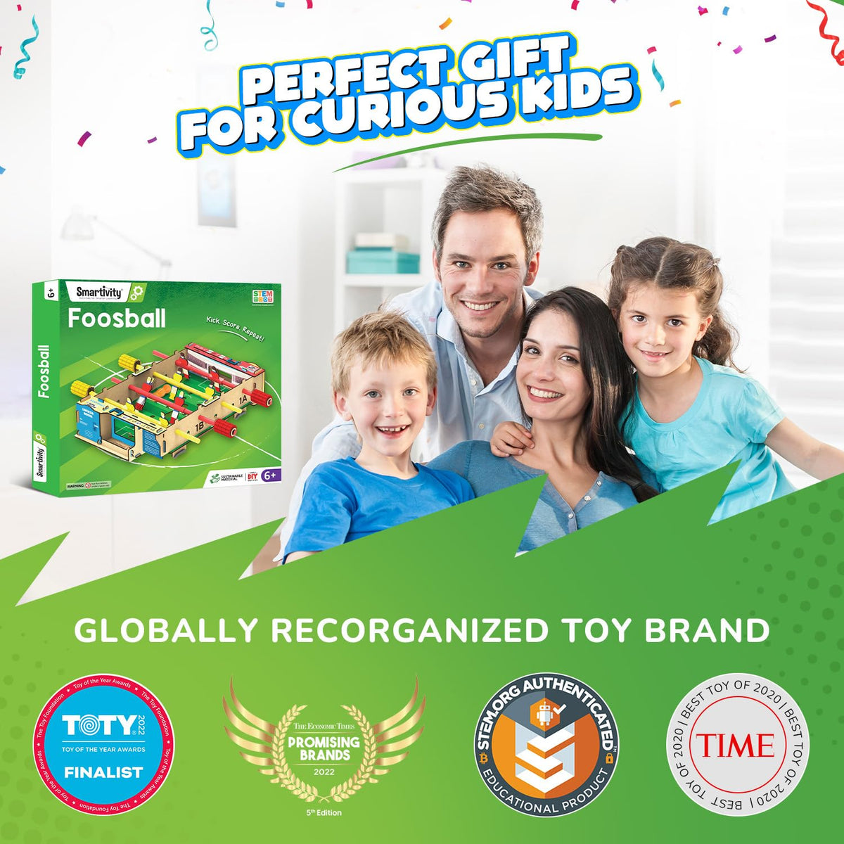 Smartivity Foosball Table gift-ready packaging ideal for birthdays.