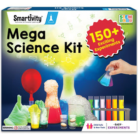 Smartivity Legendary Mega 150 kit cover for curious kids exploring science at home.